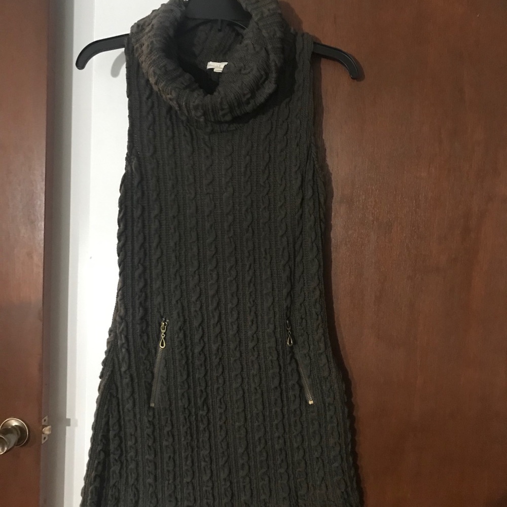 Sweater dress turtle neck